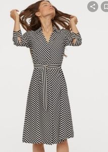 H&M Black n White Stripes Dress